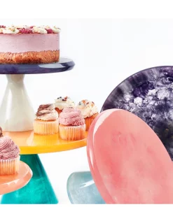 Lily Juliet RESIN TWO TONE CAKE STAND SERVING