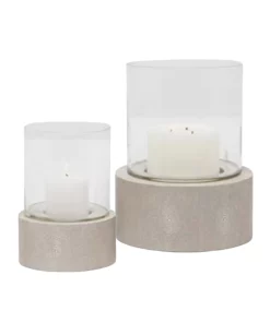 Pigeon And Poodle GIRONA SHAGREEN HURRICANE | SAND | 2 SIZES CANDLELIGHT