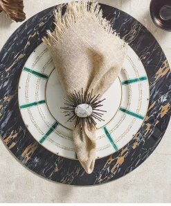 Kim Seybert MINERAL PLACEMAT BLACK THE TABLE