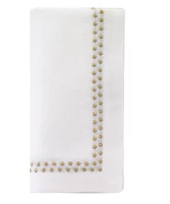 Bodrum TABLE LINENS PEARLS NAPKIN GOLD