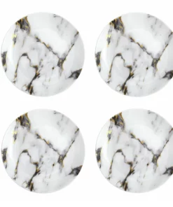 Kiyasa/Twig THE TABLE MARBLE VENICE FOG CANAPÈ PLATE SET