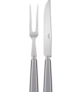 Sabre NATURA 2 PIECE CARVING SET | LIGHT GREY