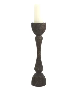 Global Views CANDLELIGHT CARA CANDLEHOLDERS | BLACK