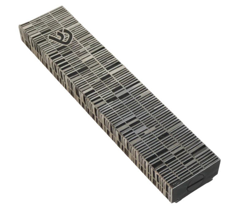 Metalace Art JUDAICA SKYSCRAPER MEZUZAH BLACK | X SMALL