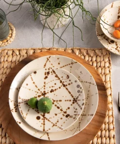 DELANEY BRONZE SPLATTER DINNERWARE | BLUE PHEASANT THE TABLE