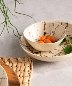 DELANEY BRONZE SPLATTER DINNERWARE | BLUE PHEASANT THE TABLE