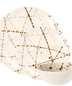 DELANEY BRONZE SPLATTER DINNERWARE | BLUE PHEASANT THE TABLE