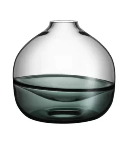 Orrefors Kosta Boda THE HOME SEPTUM VASE | GREY | WIDE | LIMITED EDITION