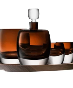 LSA International WHISKEY CLUB ICE BUCKET | BROWN AMBER