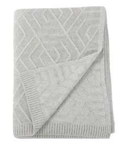 Alashan Cashmere DECAUX CASHMERE THROW SEA SALT & ASH