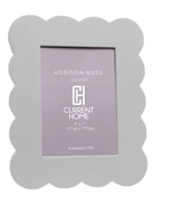 Addison Ross SCALLOPED FRAME | CHIFFON GREY THE HOME