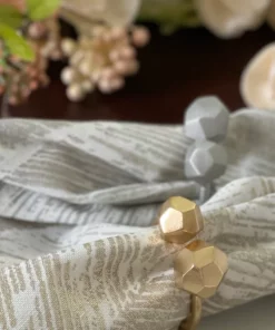 Bodrum ORBIT NAPKIN RING GOLD | SET OF 4 THE TABLE