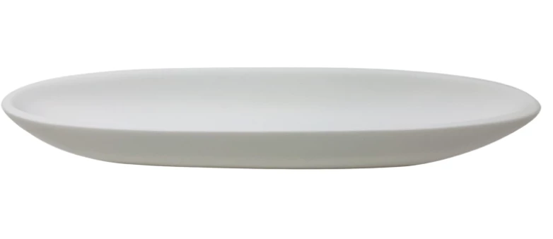 Nashi Home LUXE RESIN BOAT BOWL WHITE MEDIUM