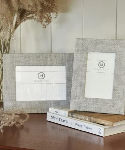 MARIPOSA FAUX GRASSCLOTH FRAME | GREY THE HOME