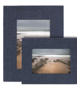 MARIPOSA FAUX GRASSCLOTH FRAME | BLUE THE HOME