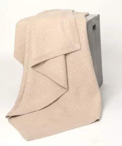 Hangai Mountain Textiles FISHERMAN’S CASHMERE THROW L BEIGE THE HOME