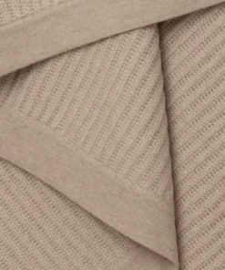 Hangai Mountain Textiles FISHERMAN’S CASHMERE THROW L BEIGE THE HOME