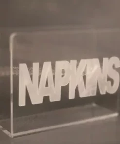 EYE CANDY ACRYLIC NAPKIN HOLDER | MARBLE LETTERS