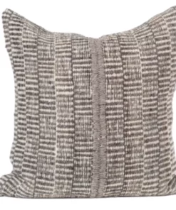 Treko PILLOWS MAKUN STRIPES PILLOW WHITE & GREY | 26x26