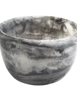 Nashi Home SWIRL RESIN DEEP BOWL BLACK