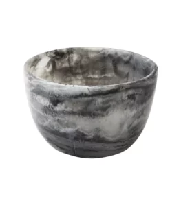 Nashi Home SWIRL RESIN DEEP BOWL BLACK