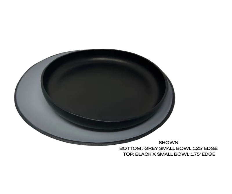 MooMoo Designs THE HOME LEATHER BOWLS | GREY