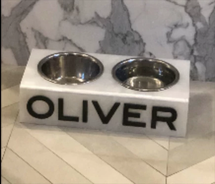 EYE CANDY PERSONALIZED ACRYLIC DOG BOWL | STANDARD & MINI SIZES