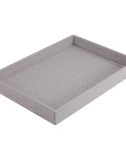 Bodrum WICKER EASY CARE TRAY GRAY THE HOME