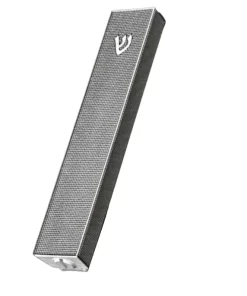 Metalace Art MODERN MESH MEZUZAH WHITE | LARGE JUDAICA