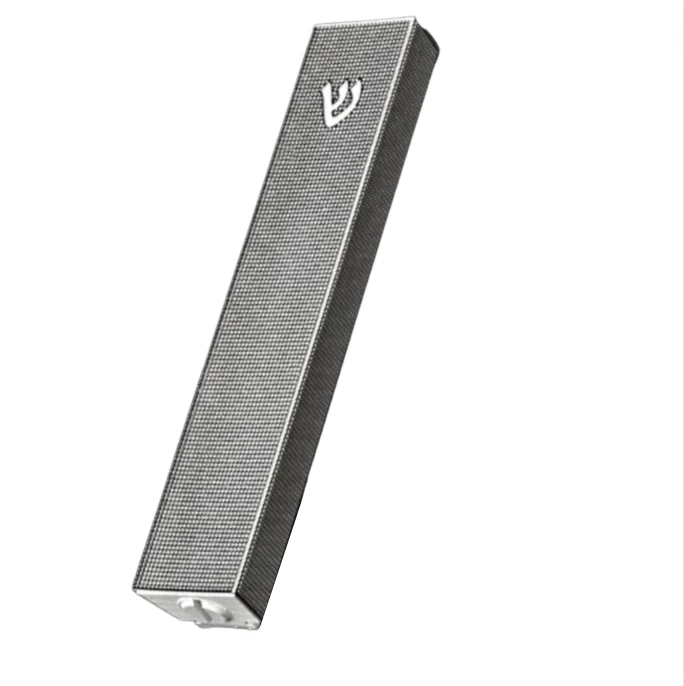 Metalace Art MODERN MESH MEZUZAH WHITE | LARGE JUDAICA