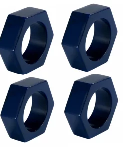 Bodrum PIPER NAPKIN RING SET NAVY