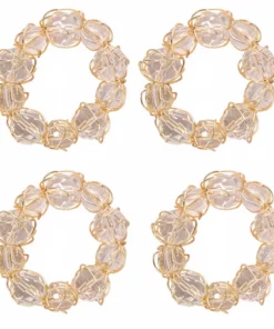 Bodrum BAUBLE NAPKIN RING GOLD | SET OF 4 THE TABLE