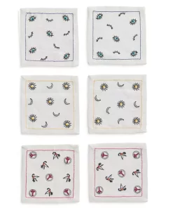 Kim Seybert BOHEMIA COCKTAIL NAPKINS | SET OF 6 TABLE LINENS