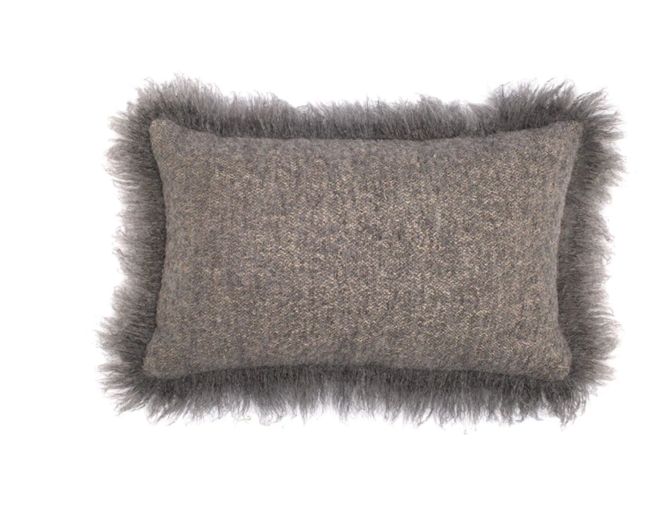 Uniquity WINTERS PILLOW DARK GREY 20 X 12