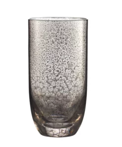 Kim Seybert CRACKLE PLATINUM GLASSWARE | SET OF 4 DRINKWARE