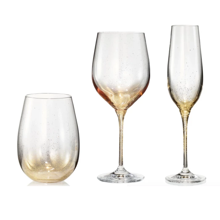 Kim Seybert DRINKWARE ORION BARWARE GOLD | SET OF 4