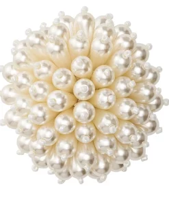 Kim Seybert THE TABLE ZINNIA NAPKIN RING PEARL