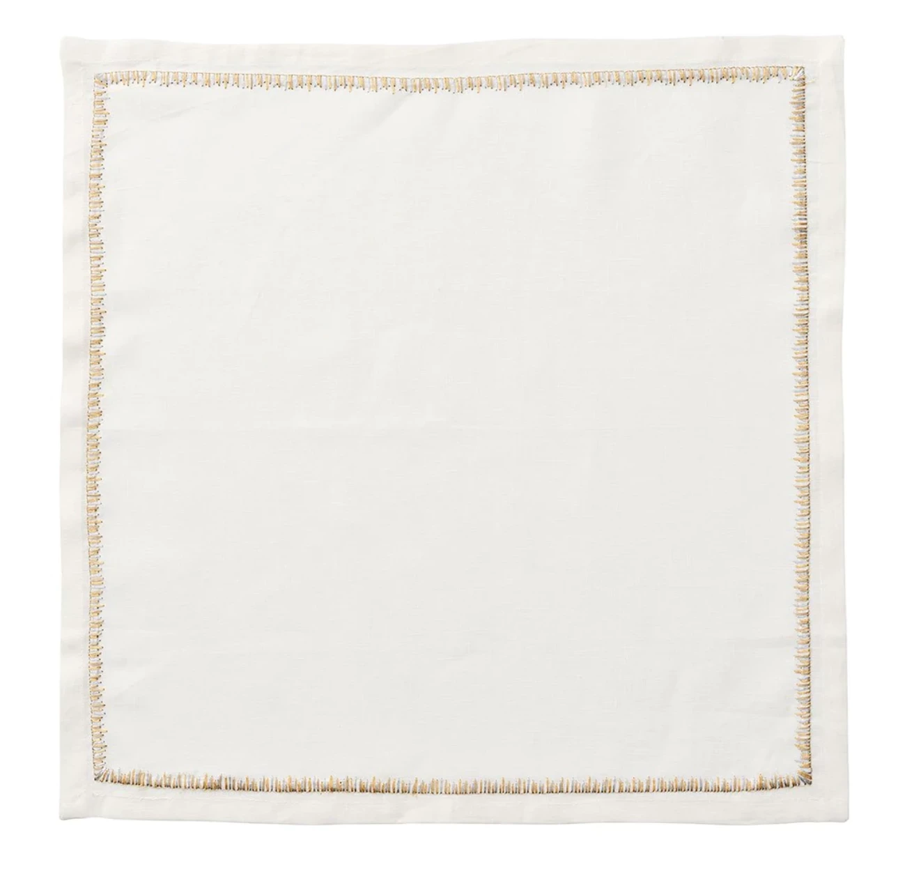 Kim Seybert FILAMENT NAPKIN WHITE & GOLD