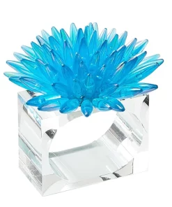 Kim Seybert MIRAGE NAPKIN RING BLUE THE TABLE