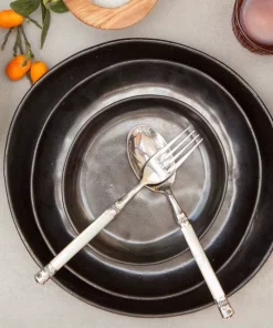 Blue Pheasant MARCUS BLACK GLAZE STONEWARE DINNERWARE THE TABLE