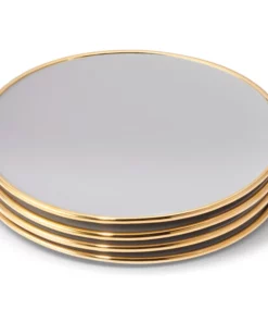 Aerin ELIA DESSERT PLATE SET DOVE