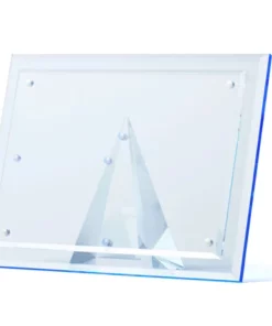 JR William THE HOME BEVELED LUCITE FRAME BLUE