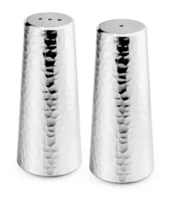 Nouvelle Collections/Artistiq HAMMERED SALT AND PEPPER SHAKER SET