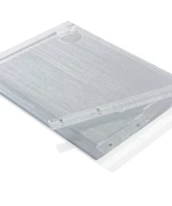 Apeloig Collection JUDAICA METALLIC ACRYLIC CHALLAH BOARD SILVER