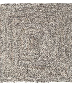 Blue Pheasant THE TABLE ZOEY SQUARE RAFFIA PLACEMAT GREY SET OF 4