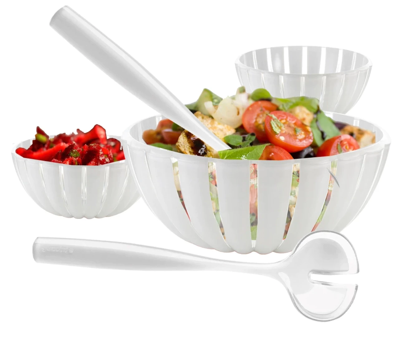 Guzzini THE SUMMER SHOP GLAZE ACRYLIC SALAD SERVERS