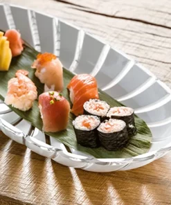 Guzzini THE SUMMER SHOP GLAZE SERVING TrAY WHITE