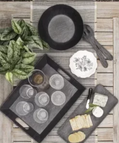 TarHong FAUX EBONY WOOD MELAMINE COLLECTION THE TABLE