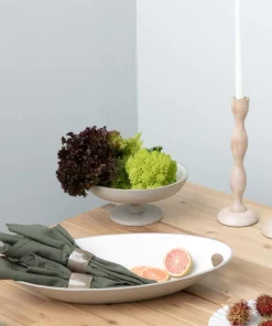 Be Home SERVING DOVE ENAMEL FOOTED BOWL