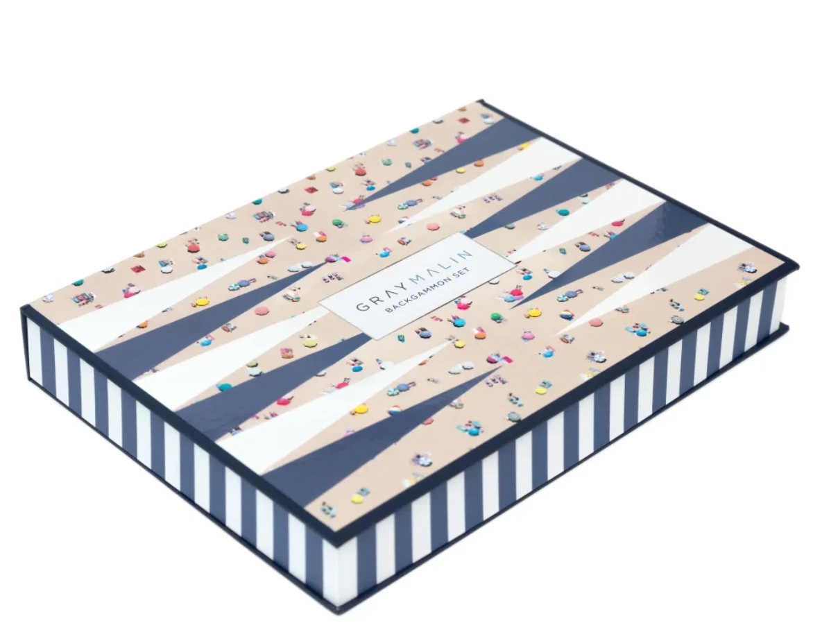 Chronicle Books GAMES & GADGETS BEACH BACKGAMMON BY GRAY MALIN